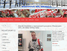 Tablet Screenshot of polskysport.cz
